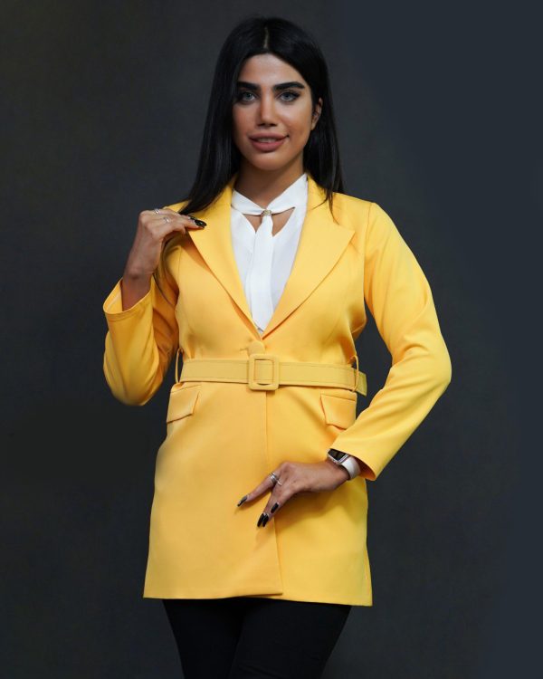 تاپ زنانه مدل کرواتی باز - Image 5