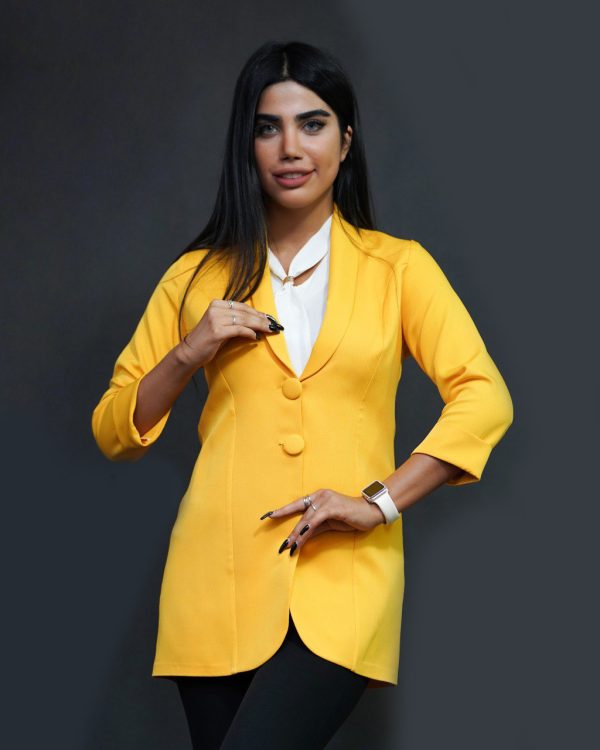 تاپ زنانه مدل کرواتی باز - Image 8