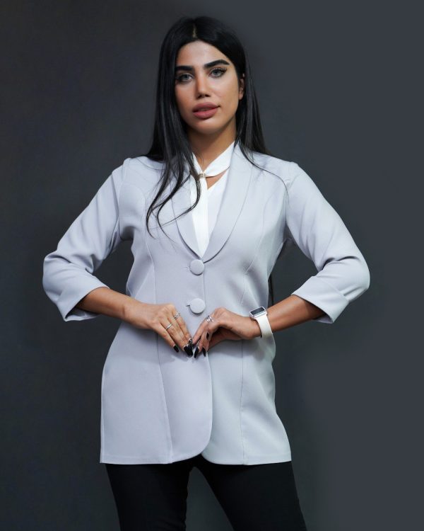 تاپ زنانه مدل کرواتی باز - Image 9