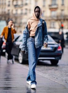 hoodie and jean women