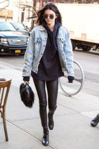 hoodie and jean coat women