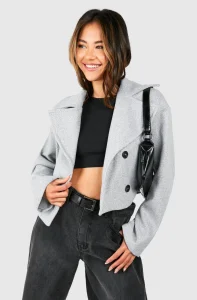 crop with a coat